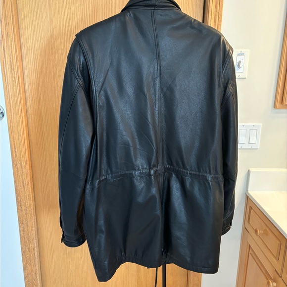 DANIER Genuine Leather Jacket Black - Size Small - Picture 4 of 10